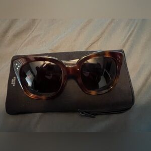 Celine Audrey Sunglasses in Tortoise with Case